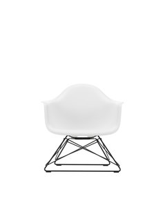 Vitra Eames Plastic Armchair LAR - basic dark gepoedercoat - wit