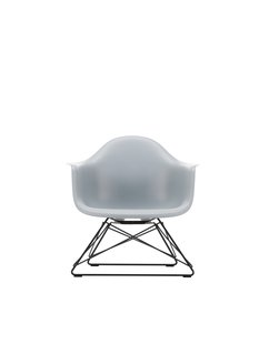Vitra Eames Plastic Armchair LAR - basic dark gepoedercoat - lichtgrijs RE