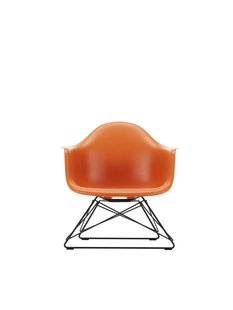 Vitra Eames Plastic Armchair LAR - basic dark gepoedercoat - roestoranje RE