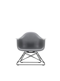 Vitra Eames Plastic Armchair LAR - basic dark gepoedercoat - granietgrijs RE