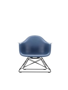Vitra Eames Plastic Armchair LAR - basic dark gepoedercoat - zeeblauw RE