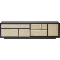 Design House Stockholm AIR Sideboard low  - black/cane