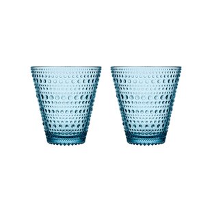 Iittala Kastehelmi Glas Set - aqua