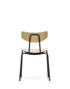 Vitra Moca - zwart - Natuurlijk eiken