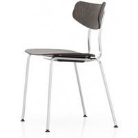 Vitra Moca - glanzend chroom - Eiken donker