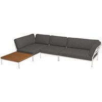 HOUE LEVEL Lounge Set 1 - Basic - donkergrijs - muted white