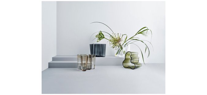 Iittala Alvar Aalto Vaas 16cm - mosgroen