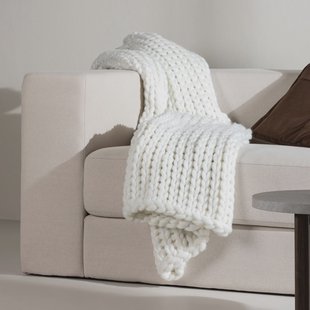 Nohr Plaid 'Alvis' 170 x 130cm, kleur Wit