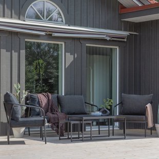Nohr Loungeset 'Rebeccah' Met bank, 2 loungestoelen en 2 tafels