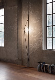 Flos Wirering Wandlamp - grijs - ring zwart