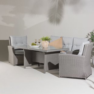 Nohr Loungeset 'Sanuel' Met bank, 2 loungestoelen en tafel