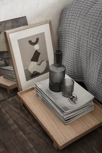 Ferm Living Ripple Karaf - smoked grey