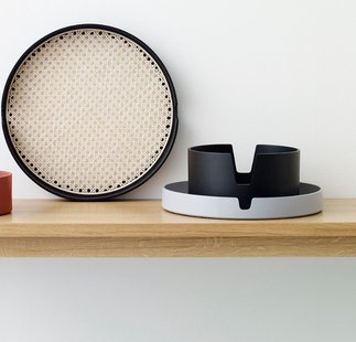 Normann Copenhagen Salon Dienblad - zwart - Ø40 cm