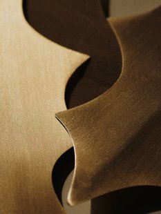 Ferm Living Messing ornamenten boomdecoratie (set van 4) - eikenblad