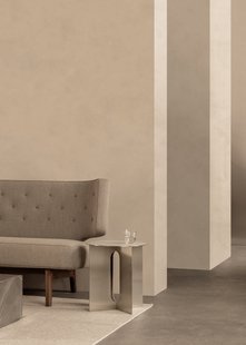 Audo Androgyne Side Table - Roestvrij staal, geborsteld