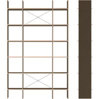 Moormann FNP Rekkensysteem - Voorbeeld 3 - zwart gewaxt (MDF) - MDF