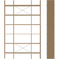 Moormann FNP Rekkensysteem - Voorbeeld 3 - bruin gewaxt (MDF) - MDF