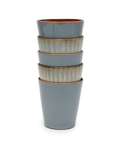 Serax Terres De Rêve Beker konisch - M - roest/rookblauw