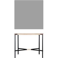 Moormann Seiltänzer Statafel - Linoleum grijs - rood touw - 120 x 120 cm