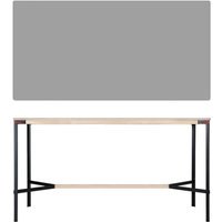 Moormann Seiltänzer Statafel - Linoleum grijs - rood touw - 220 x 90 cm