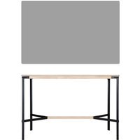 Moormann Seiltänzer Statafel - Linoleum grijs - zwart touw - 160 x 90 cm