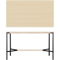 Moormann Seiltänzer Statafel - es furnier wit - rood touw - 190 x 90 cm