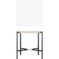 Moormann Seiltänzer Statafel - Laminaat wit - zwart touw - 90 x 90 cm