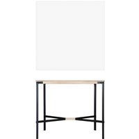 Moormann Seiltänzer Statafel - Laminaat wit - zwart touw - 120 x 120 cm