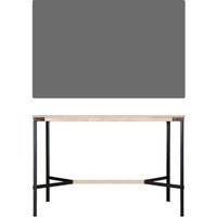 Moormann Seiltänzer Statafel - Laminaat donkergrijs - rood touw - 160 x 90 cm