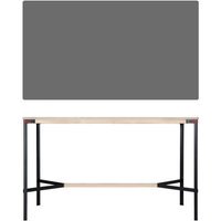 Moormann Seiltänzer Statafel - Laminaat donkergrijs - rood touw - 190 x 90 cm