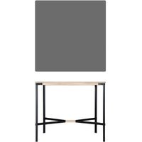 Moormann Seiltänzer Statafel - Laminaat donkergrijs - zwart touw - 120 x 120 cm