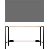 Moormann Seiltänzer Statafel - Laminaat donkergrijs - zwart touw - 190 x 90 cm