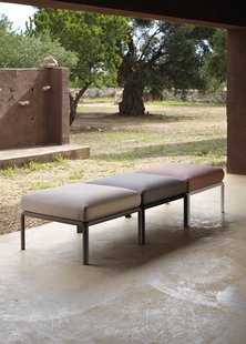 Nardi Komodo Poef - bianco - rosa quarzo