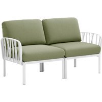 Nardi Komodo 2-zitsbank - bianco - giungla Sunbrella®