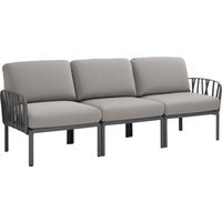 Nardi Komodo 3-zitsbank - antracite - grigio
