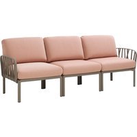 Nardi Komodo 3-zitsbank - tortora - rosa quarzo