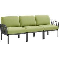Nardi Komodo 3-zitsbank - antracite - avocado Sunbrella®