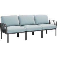 Nardi Komodo 3-zitsbank - antracite - ghiaccio Sunbrella®