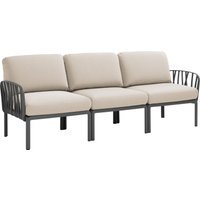 Nardi Komodo 3-zitsbank - antracite - panama TECH