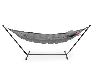 fatboy Headdemock Sunbrella hangmat met frame en kussen - Black - Rock Grey