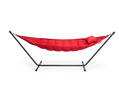 fatboy Headdemock Sunbrella hangmat met frame en kussen - Rood - Black
