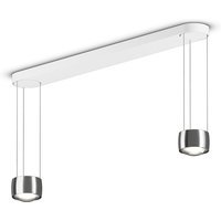 Occhio Sento LED Sospeso Due Hanglamp - chroom glans - zonder air - E