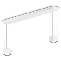 Occhio Sento LED Sospeso Due Hanglamp - wit mat - met air - E
