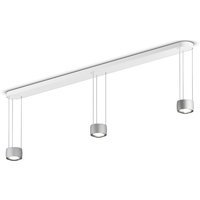 Occhio Sento Sospeso LED Tre Hanglamp - chroom mat - zonder air - E