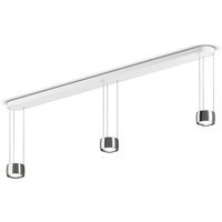 Occhio Sento Sospeso LED Tre Hanglamp - chroom glans - met air - E