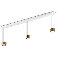 Occhio Sento Sospeso LED Tre Hanglamp - roségoud - met air - E