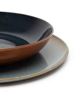 Serax Terres De Rêve Pasta Bord - donkerblauw/roest