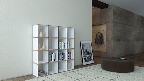 Tojo Aktenpack Rek - wit - 4 Modules