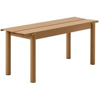Muuto Linear Steel Bank - oranje - 110 cm