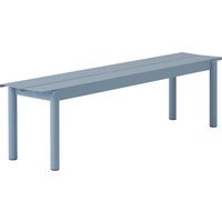Muuto Linear Steel Bank - pale blue - 170 cm